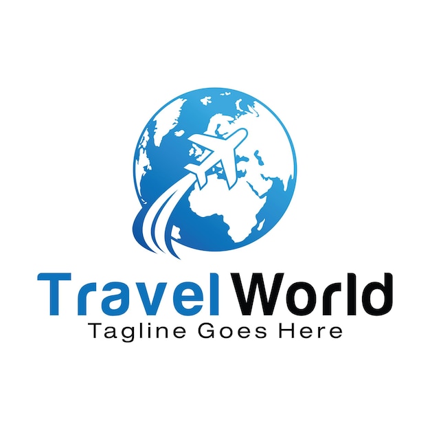 Plantilla de diseño de logotipo de Travel World