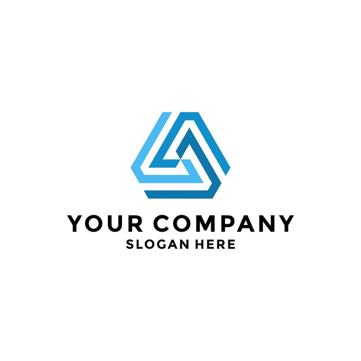 Vector plantilla de diseño de logotipo de triángulodescargar
