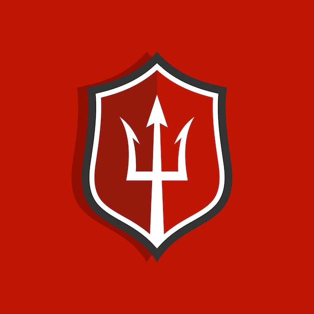 Plantilla de diseño de logotipo Trident