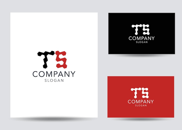 Vector plantilla de diseño de logotipo ts de letra inicial de monograma moderno