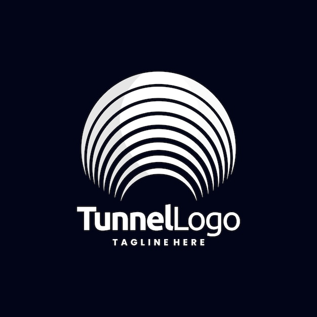 plantilla de diseño de logotipo de túnel