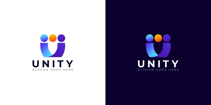 plantilla de diseño de logotipo de unidad creativa
