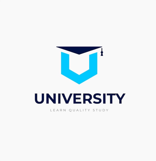 plantilla de diseño de logotipo de la universidad Icono de la letra U