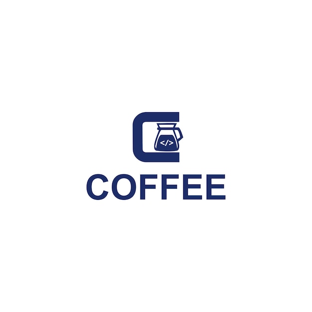 Plantilla de diseño de logotipo de vector de café moderno