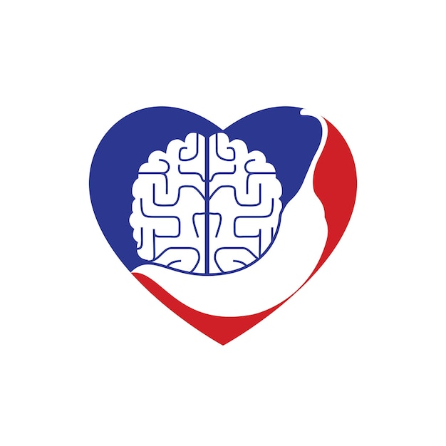 Plantilla de diseño de logotipo de vector de cerebro de Chile