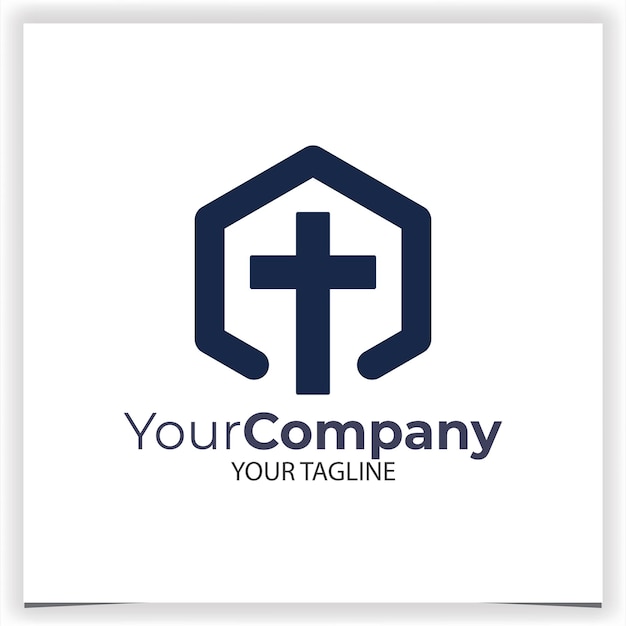 plantilla de diseño del logotipo de Vector Church