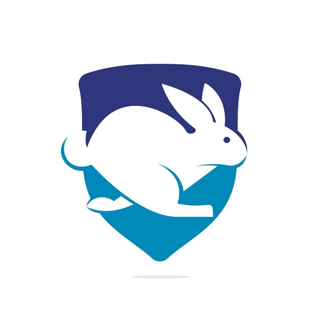 Plantilla de diseño de logotipo de vector de conejo