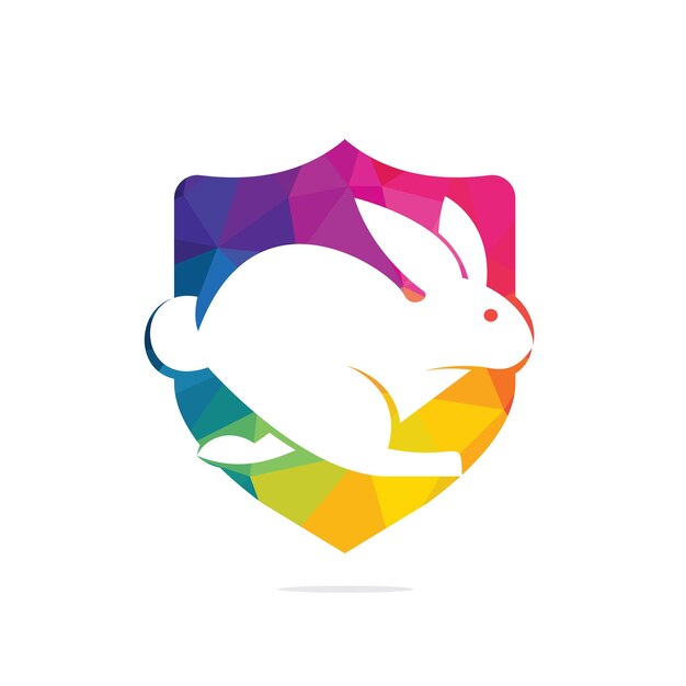 Plantilla de diseño de logotipo de vector de conejo