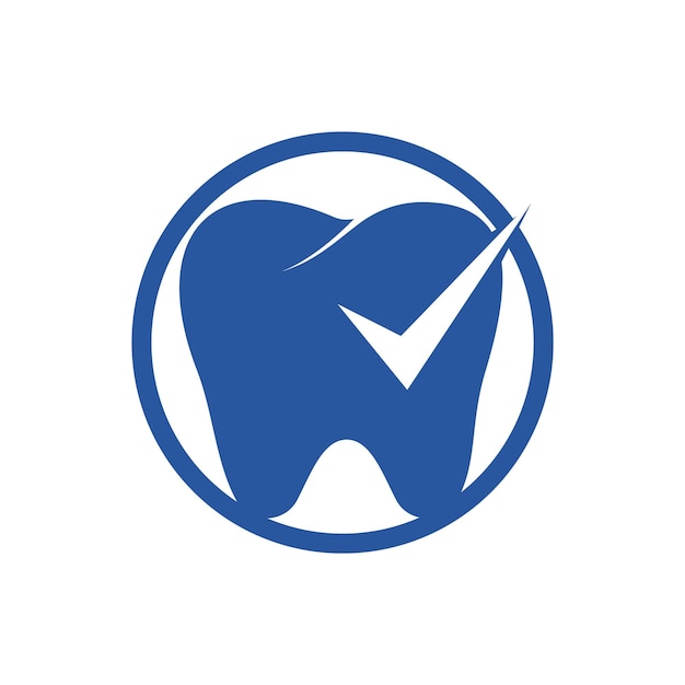 Plantilla de diseño de logotipo de vector de control dental Salud Vector de diseño de logotipo dental