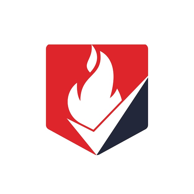 Plantilla de diseño de logotipo de vector de control de fuego