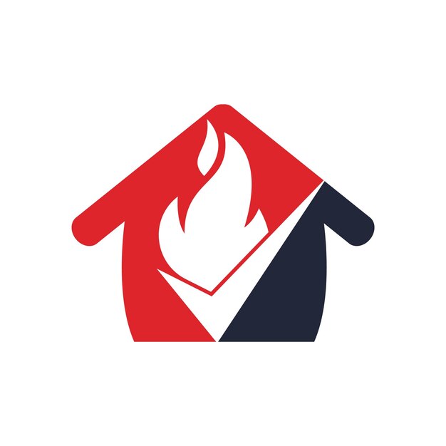 Plantilla de diseño de logotipo de vector de control de fuego