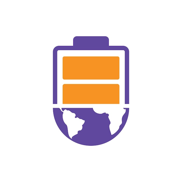 Plantilla de diseño de logotipo de vector de energía global
