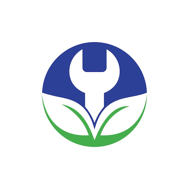 Plantilla de diseño de logotipo de vector de hoja de llave