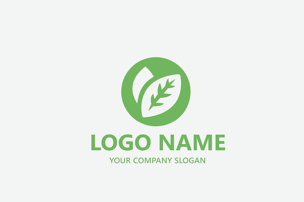 plantilla de diseño de logotipo de vector de hoja