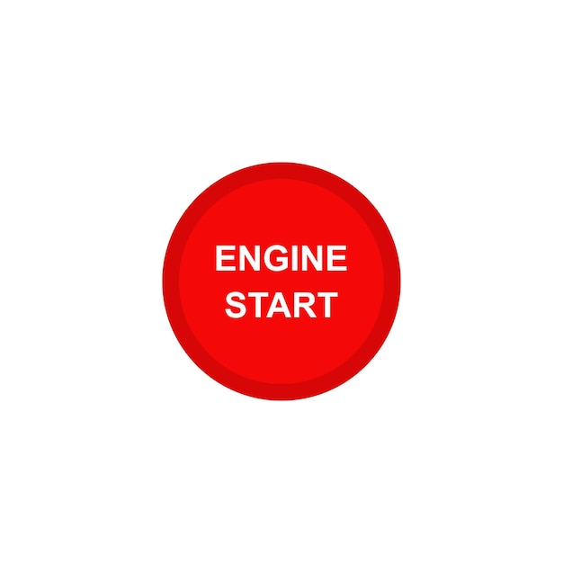 plantilla de diseño del logotipo del vector del icono de arranque del motor