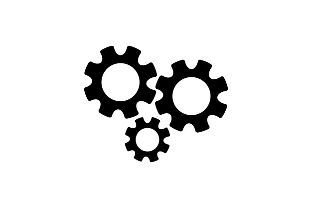 La plantilla de diseño del logotipo del vector del icono de engranajes es el mejor vendedor