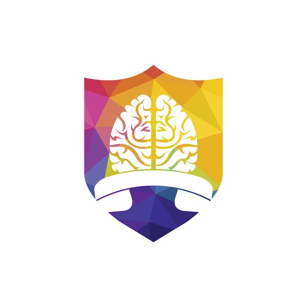 Plantilla de diseño de logotipo de vector de llamada de cerebro