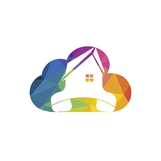 Plantilla de diseño de logotipo de vector de llamada a domicilio