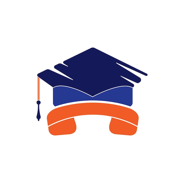 Plantilla de diseño de logotipo de vector de llamada de educación