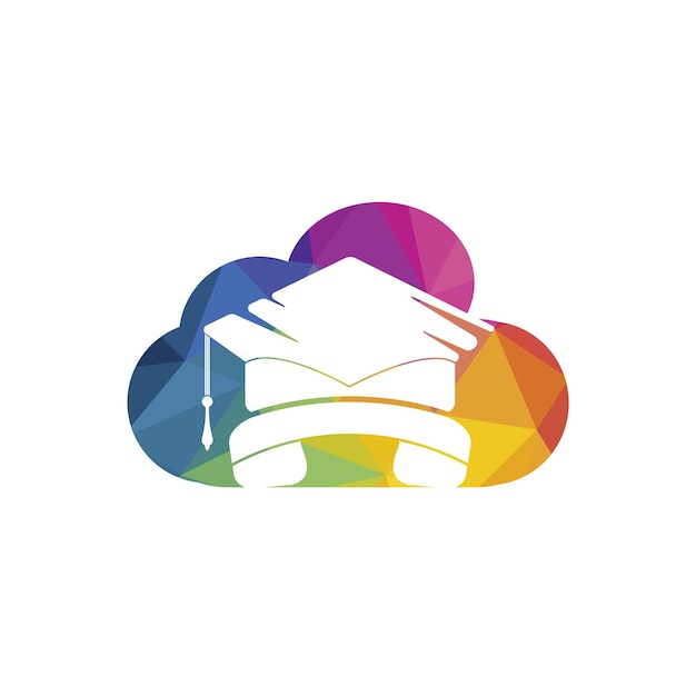 Plantilla de diseño de logotipo de vector de llamada de educación