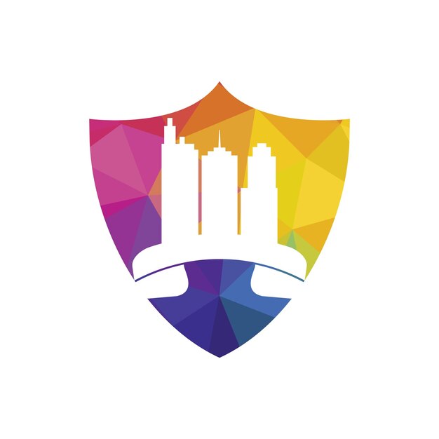 Plantilla de diseño del logotipo del vector de llamadas de la ciudad