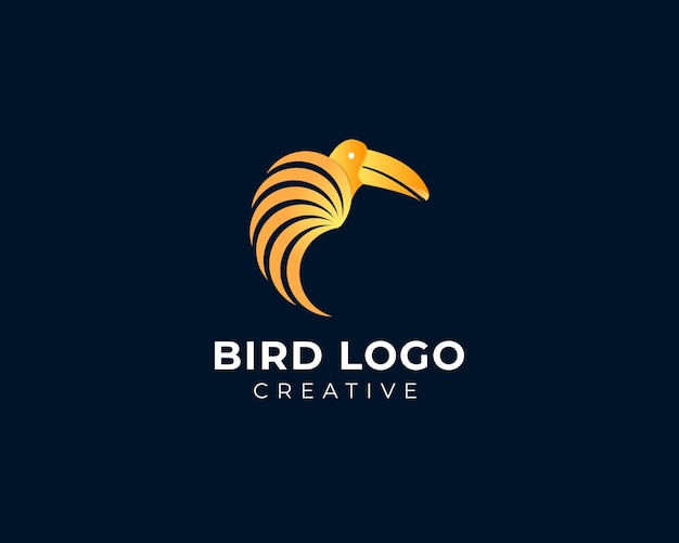 Plantilla de diseño de logotipo de vector de pájaro