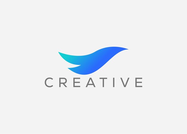 plantilla de diseño de logotipo de vector de pájaros creativo y minimalista logotipo de paloma voladora vector de paloma