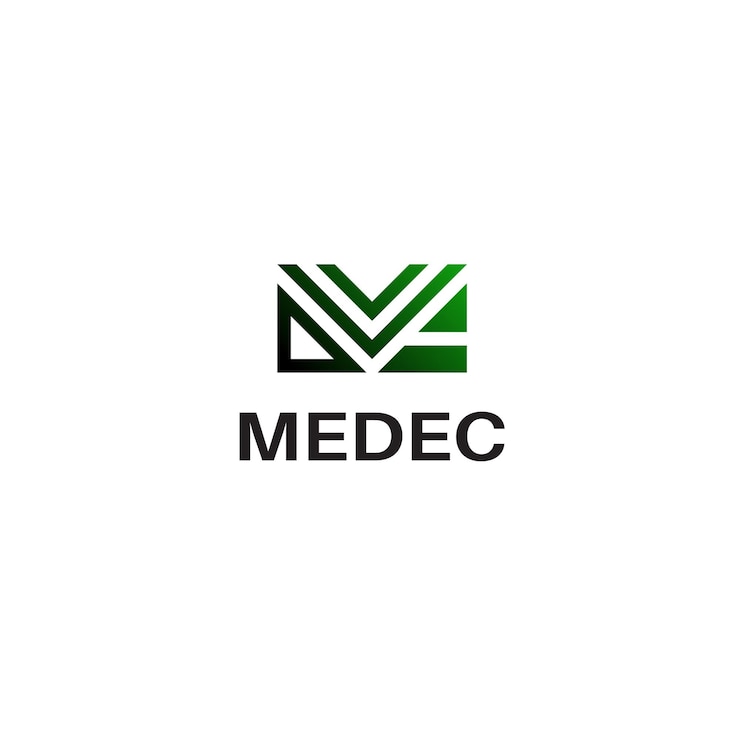 Plantilla de diseño de logotipo de vector plano de imagen de logotipo de letra M inicial