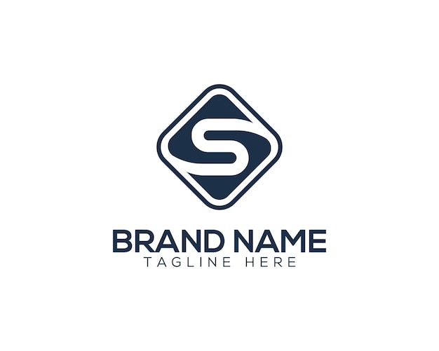 plantilla de diseño de logotipo de vector plano de letra S utilizable para la identidad de la marca