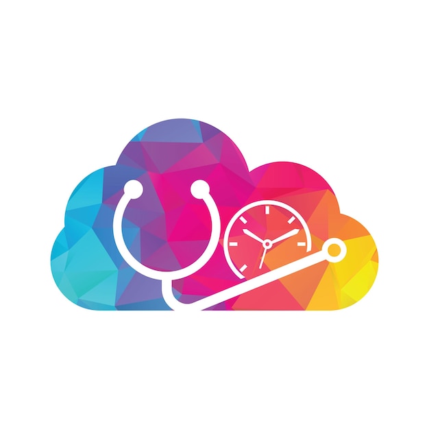 plantilla de diseño de logotipo de vector de tiempo médico Salud y concepto de logotipo médico o de farmacia