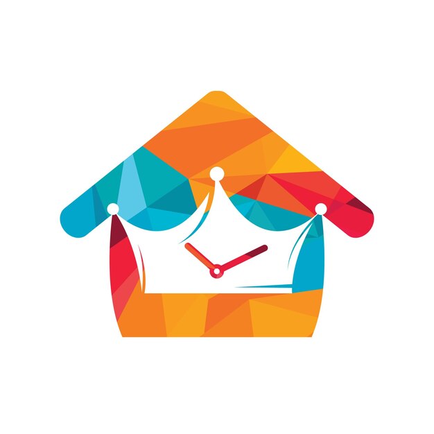Plantilla de diseño de logotipo de vector de tiempo rey