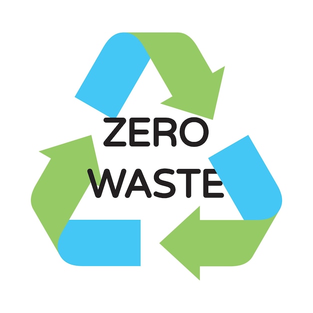 plantilla de diseño del logotipo de Vector Zero Waste