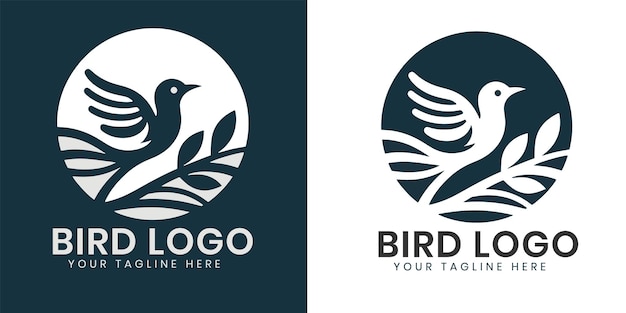 plantilla de diseño de logotipo vectorial de aves