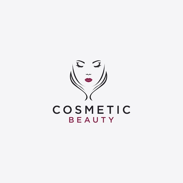 Plantilla de diseño de logotipo vectorial para belleza y cosmética