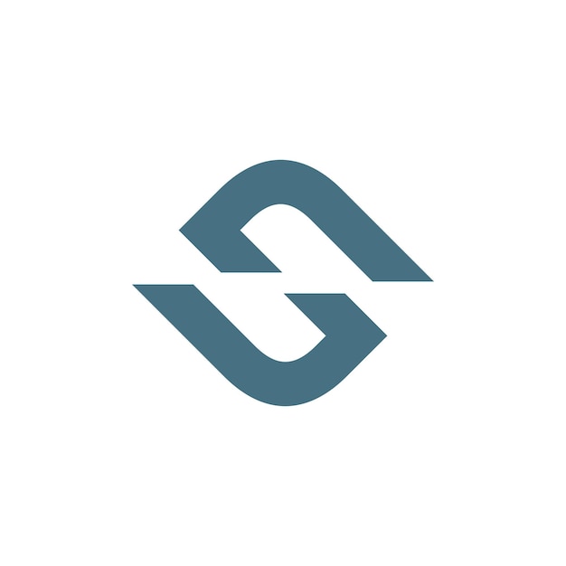 Vector plantilla de diseño de logotipo vectorial de corte de letra s