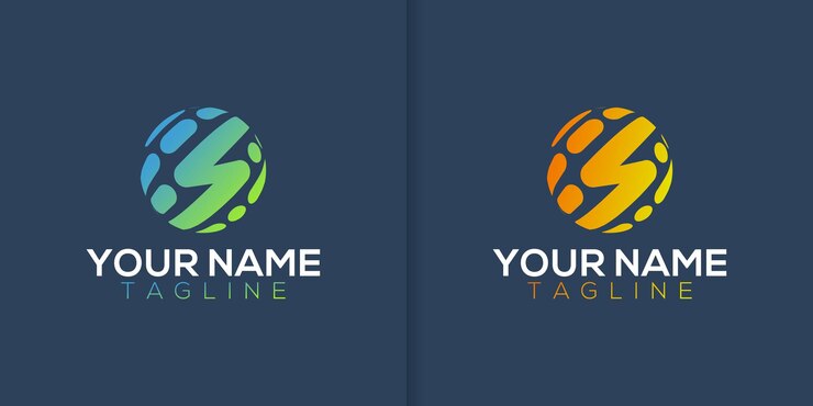 plantilla de diseño de logotipo vectorial para empresas icono tecnológico mundial