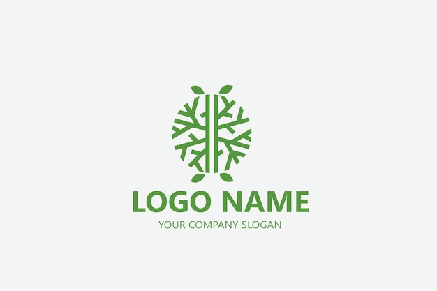 plantilla de diseño de logotipo vectorial de hojas