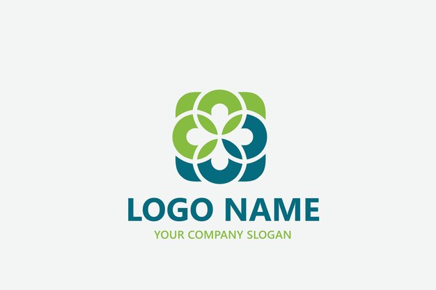 plantilla de diseño de logotipo vectorial de hojas