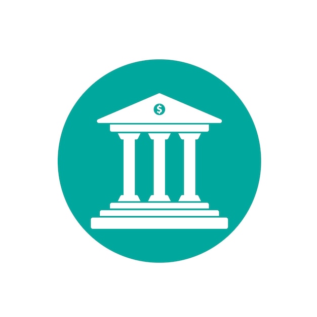plantilla de diseño del logotipo vectorial del icono del banco de construcción