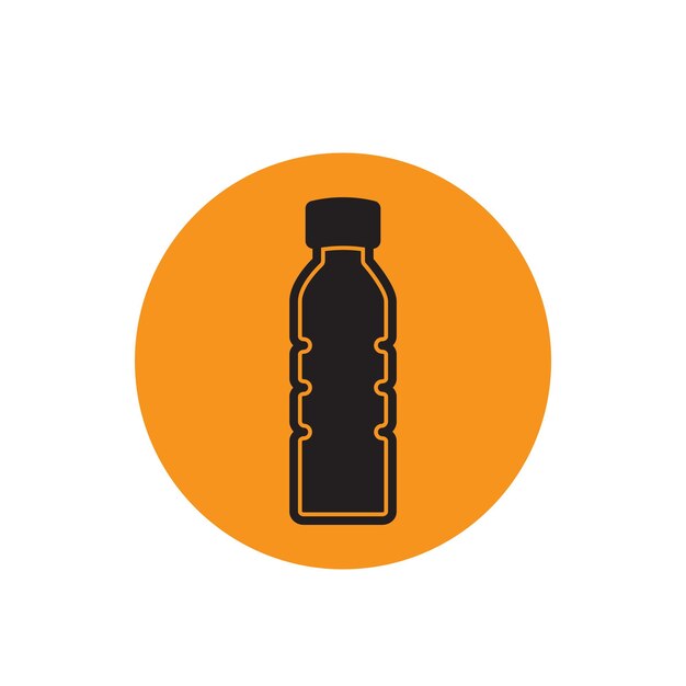 plantilla de diseño del logotipo vectorial del icono de la botella