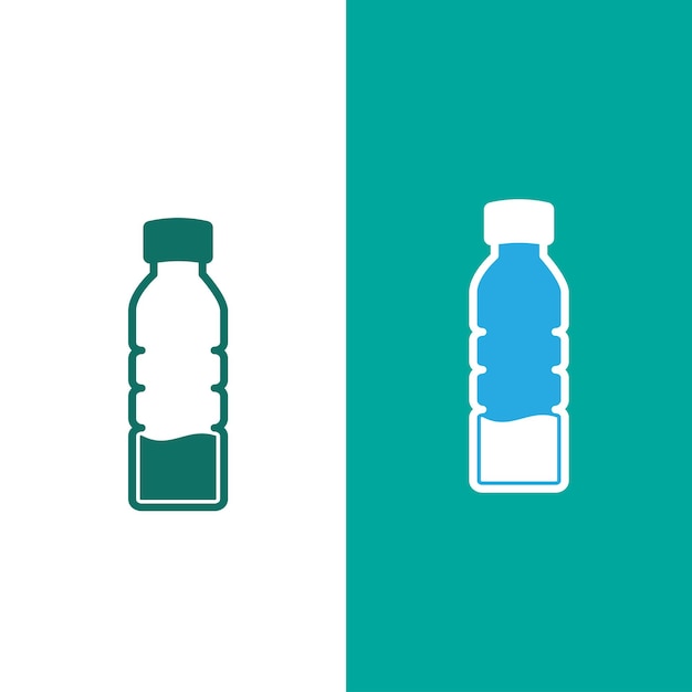 plantilla de diseño del logotipo vectorial del icono de la botella