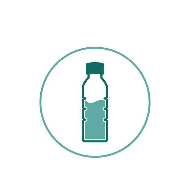 plantilla de diseño del logotipo vectorial del icono de la botella