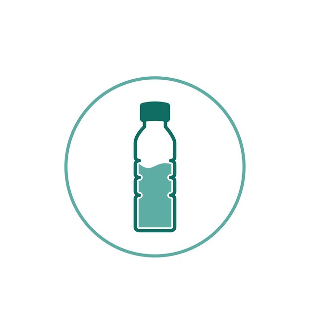 plantilla de diseño del logotipo vectorial del icono de la botella