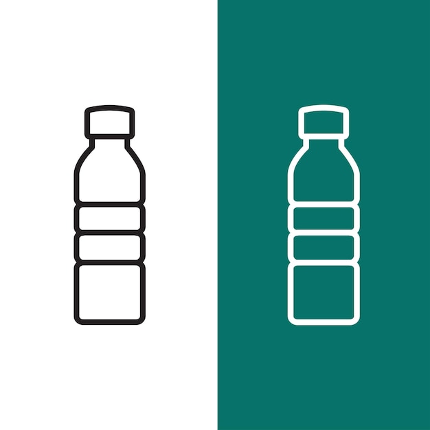 plantilla de diseño del logotipo vectorial del icono de la botella