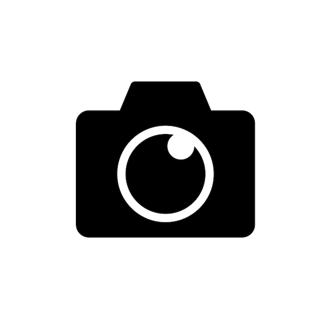 plantilla de diseño de logotipo vectorial del icono de la cámara