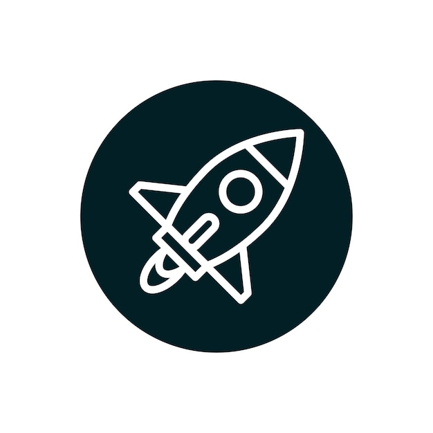 plantilla de diseño del logotipo vectorial del icono del cohete