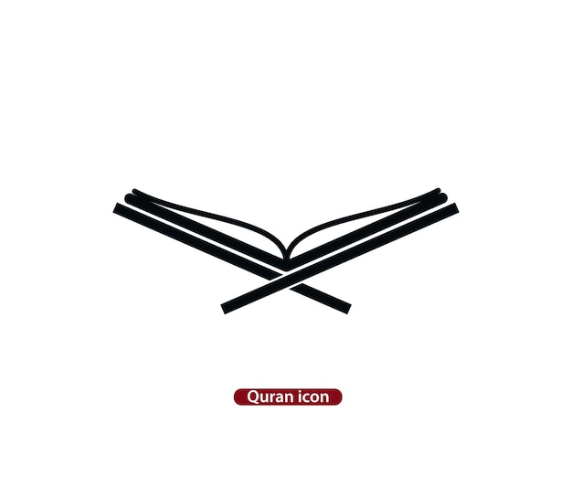 plantilla de diseño de logotipo vectorial de icono del Corán.
