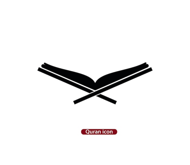 plantilla de diseño de logotipo vectorial de icono del Corán.