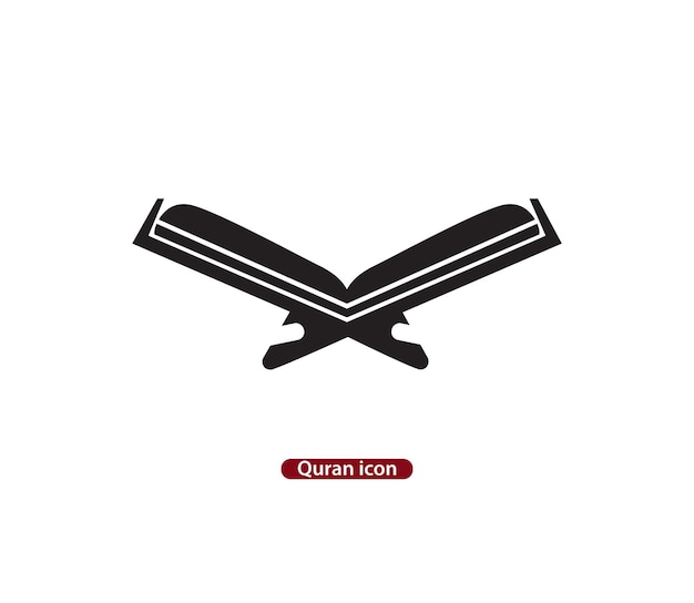 plantilla de diseño de logotipo vectorial de icono del Corán.