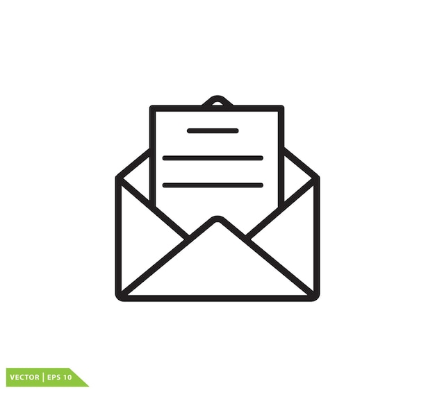 plantilla de diseño de logotipo vectorial de icono de correo electrónico de sobre